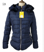 Women padding jacket more colors with high-level hoody fur
