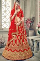 Red Designer Bridal Wear Lehenga Choli