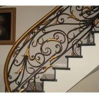 Wrought Iron Stair Handrail