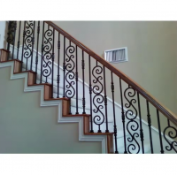 Wrought Iron Stair Handrail