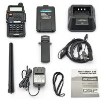 Dual Band Vox Walkie Talkie Baofeng Uv-5r Dual Display Dual Standby Transceiver 65-108mhz Fm Radio With 1800mah Battery