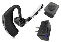Wireless Bluetooth Handsfree Earphone Handheld 2 Way Wireless Radio Walkie Talkie Headset With Ptt Microphone For Baofeng/motorcycle