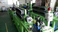 Wide pitch corrugated hose manufacturing machine