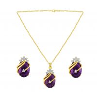 Jewel Set  ( One Pendent with chain and two earrings )