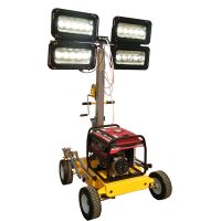 China supply 4.5m mast height 4x250w led mobile lighting towers