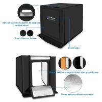 Drop shipping 40cm Folding Portable 30W Photo Lighting Studio Shooting Tent Box Kit with 3 Colors Backdrops