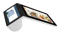 Android device pos terminal machine with 7&quot; touch screen printer scanner wifi camera and one year warranty