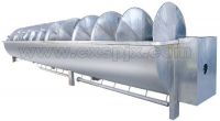 Poultry slaughtering machine screw chiller