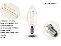 Led Filament Bulb C35/B10 2W