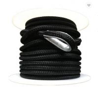 Nylon double braided rope 22mm for anchor line black color 