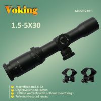 Illuminated Riflescopes, 1.5-5x30 Magnifier Scope With Your Own App