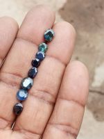 Natural faceted sapphire (corundum)