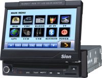 Car DVD Player, 1 Din 7-inch TFT Touch Screen, USB, SD Card, Bluetooth, GPS