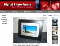 New 7  Digital Photo Frame JPEG/Video/MP3 (Photo/Movie/Music/Alarm)