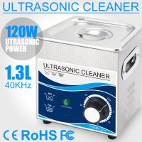 1.3L Ultrasonic Cleaner 120W Transducer Stainless Steel Bath 110V 220V Ultrasonic Cleaning Machine for Small Parts