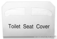 Disposable paper toilet seat cover