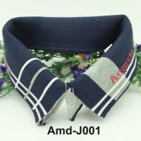 Jacquard Rib Knit Trims Flat Collar And Cuffs For Making Garments