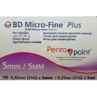 Bd Micro-fine Pentapoint 5mm (31g) 100 Needles