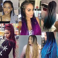 2018 Beautiful 2 Tone Color Synthetic Xpression Extension Hair for Girl