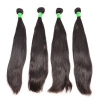 12''-28''cuticle Aligned Indian Silky Straight Virgin Human Remy Hair Weaving Quality Supplier