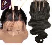 Body Wave Frontal Lace Closure with Peruvian Human Hair Braid