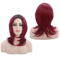 Straight Wigs, Long Red Synthetic Wigs, HT Fiber Hair Wigs