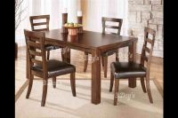 Malaysia Solid Rubberwood Ivary 1+6 Dining Set