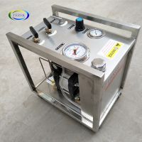 portable pneumatic hydraulic test booster station with round chart recorder