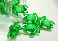 Frog form dosage capsules bath oil beads