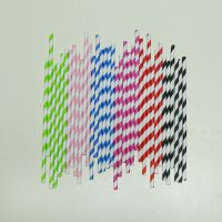 Striped Paper Straw