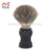 Badger Hair Shaving Brush With Black Plastic Handle