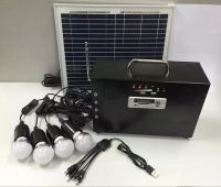 20W Portable Solar System For Home Use Lighting with Audio Player