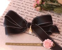 Korean Handmade Ribbon Bow Hair Pin Clip Barrette Ponytail Holders Accessories Ko2 Gift