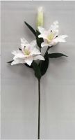 H 39&quot; Real touch fabric plastic water artificial Lily latex Lily Flower