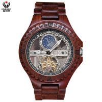XINBOQIN Factory Wholesale Wooden Waterproof Men's Automatic Mechanical Watch Custom Logo Small Order