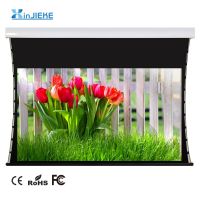 High Quality Projection Screen, Home Theater Cinema Electric/ Motorized Tab Tension Projector Screen