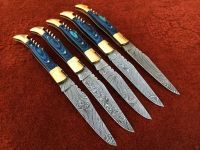 Damascus Pocket Knives.