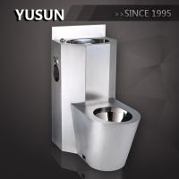 Hot sale 304 stainless steel combination toilet for prison