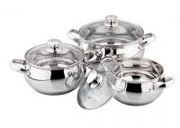 6 Piece Classic Stainless Steel Cookware Set