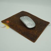 Genuine Leather Mouse Pad With Double Sided With Stitching