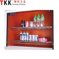 Two-layer Chrome Kitchen Cabinet Dish Rack