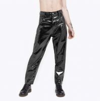 Kollektion 03 Shiny Black Chrome Trousers