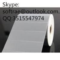 Thermal label paper coa sticker  adhesive bar code printing single