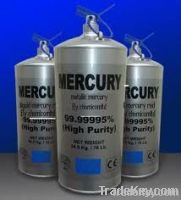 99.999% Purity Silver White Metal Mercury