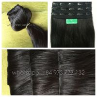 26 inches double drawn clip in hair no shedding