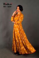 Ridhsi Mustard Yellow Long Kurti