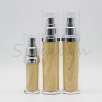 New Design Double Wall Wooden Plastic Bottle