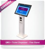 Qms Server with Ticket Dispenser - Free Standing