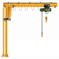 50 kg-5000 kg Pillar-Mounted Slewing Jib crane fixed type design drawing portable mobile crane price