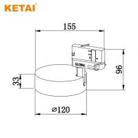 Business Design 20w Four Wires Aluminum Led Track Light